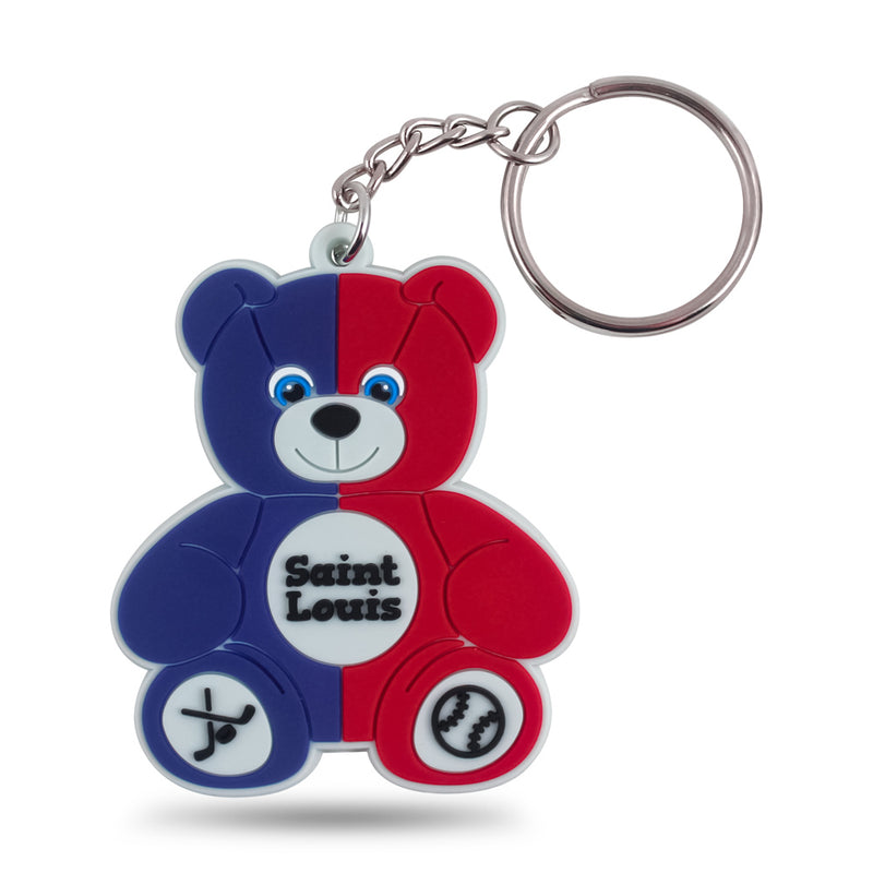 St. Louis Bear Vinyl Keychain 2-1/4" (DZ)