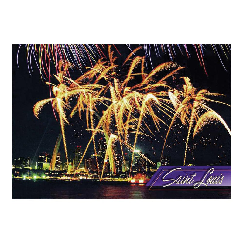 St. Louis Postcard - Skyline Fireworks 4" x 6" (50 PACK)
