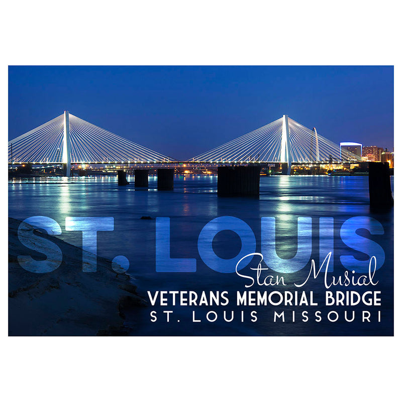 St. Louis Postcard - Stan Musial Bridge 4" x 6" (50 PACK)