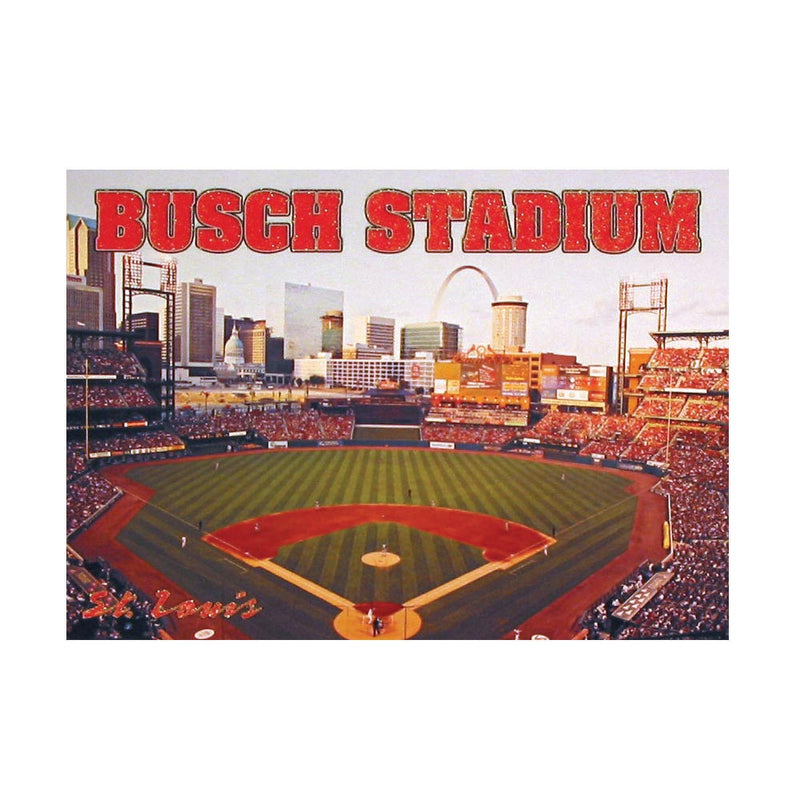 St. Louis Glitter Postcard - Busch Inside 5" x 7" (50 PACK)