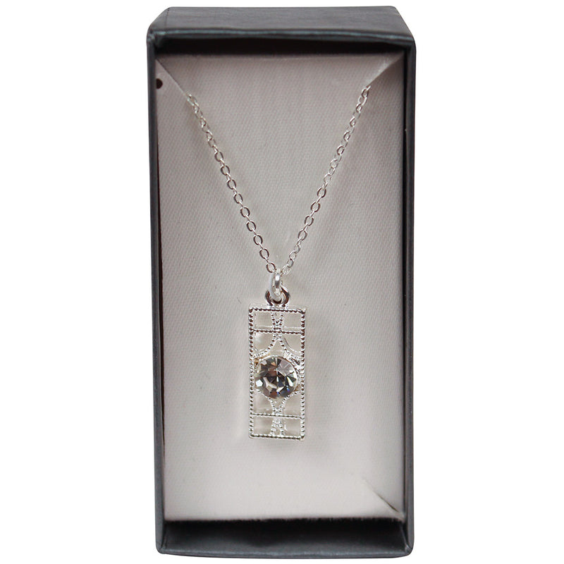 Jewelry - Rectangular Crystal Necklace