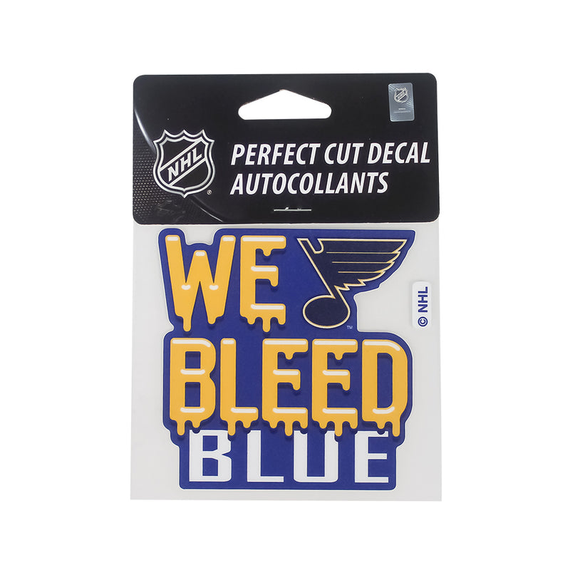 St. Louis Blues Decal We Bleed Blue 3-1/4"