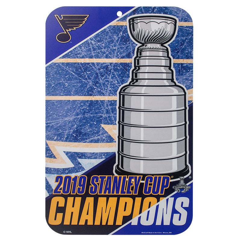 Blues Stanley Cup Champs Sign 11" x 17"